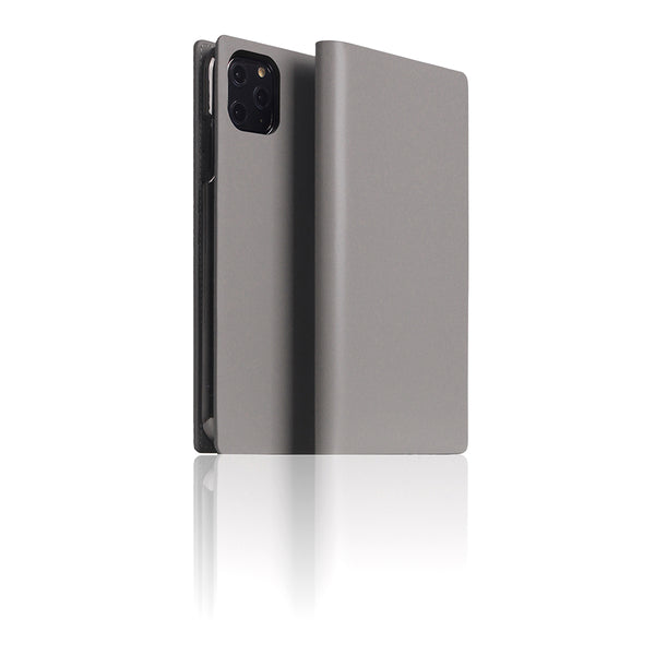 D5 Calf Skin Leather Case for iPhone 11 Pro Max Gray