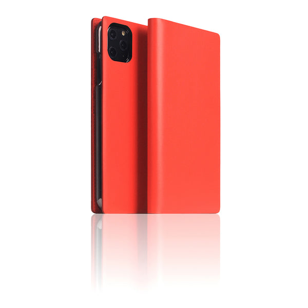 D5 Calf Skin Leather Case for iPhone 11 Pro Max Red