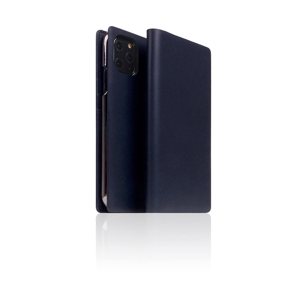 D5 Calf Skin Leather Case for iPhone 11 Pro Navy