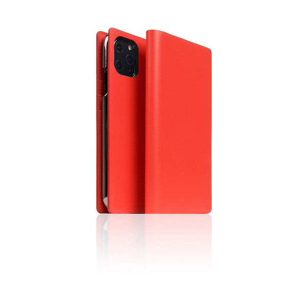 D5 Calf Skin Leather Case for iPhone 11 Pro Red