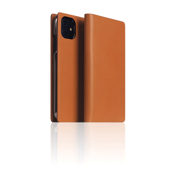 D5 Calf Skin Leather Case for iPhone 11 Camel