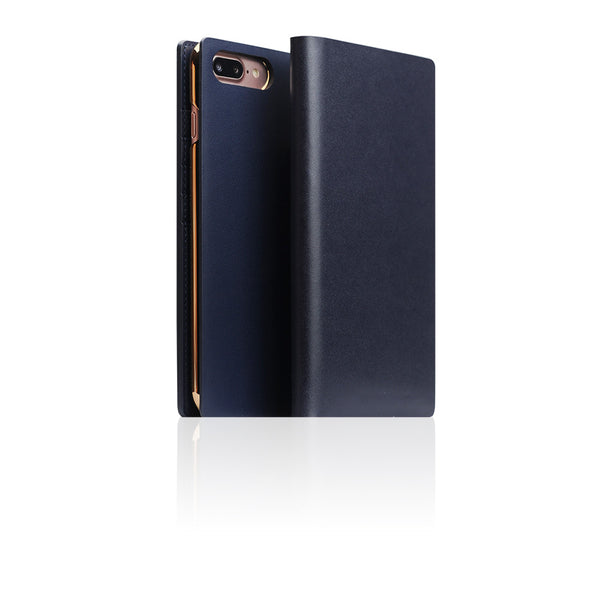D5 Calf Skin Leather Case for iPhone 8 Plus / 7 Plus Navy