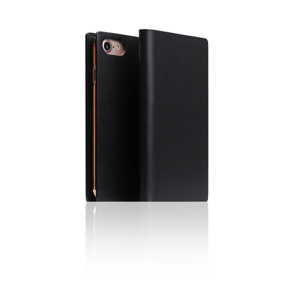 D5 Calf Skin Leather Case for iPhone 8 / 7 Black