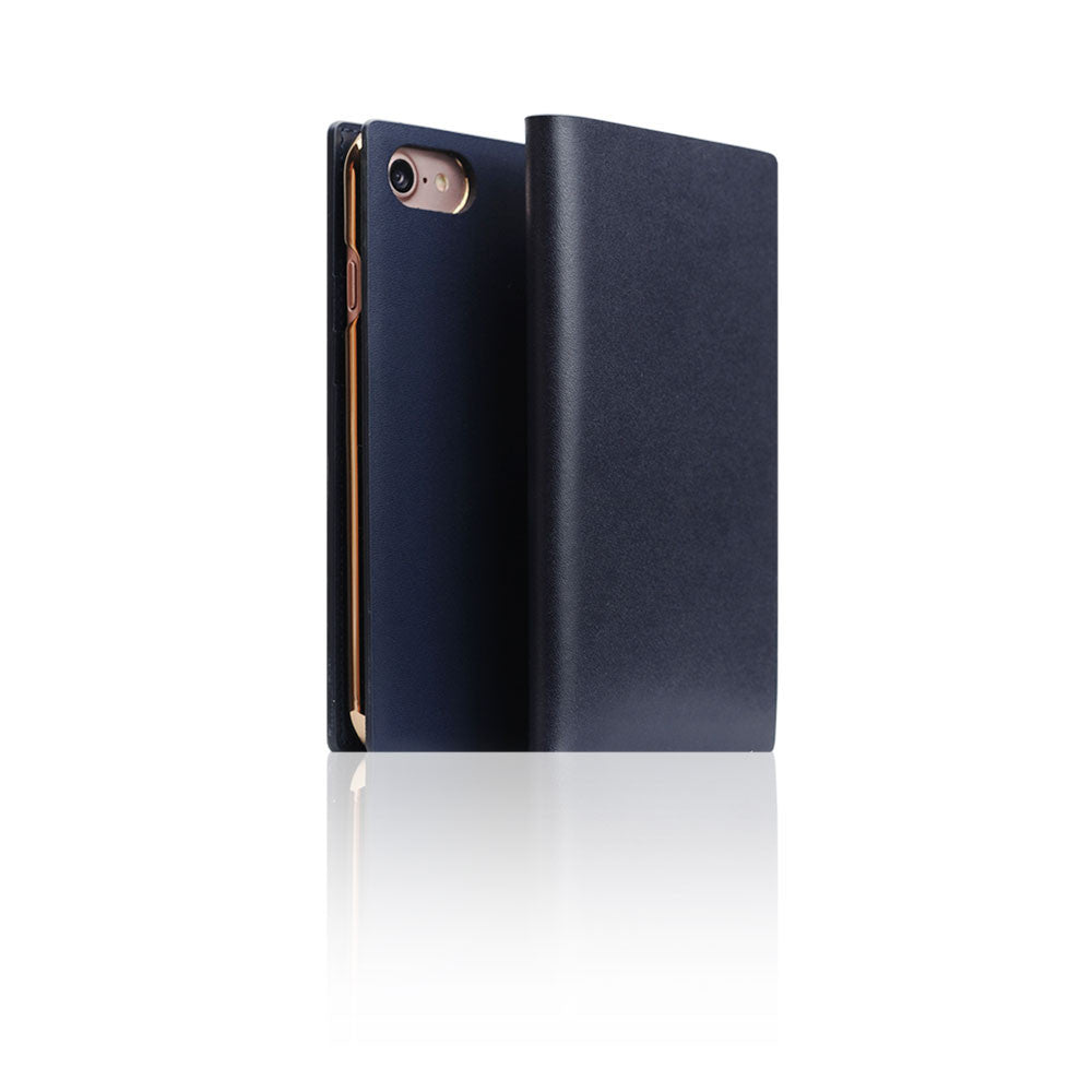 D5 Calf Skin Leather Case for iPhone 8 / 7 Navy