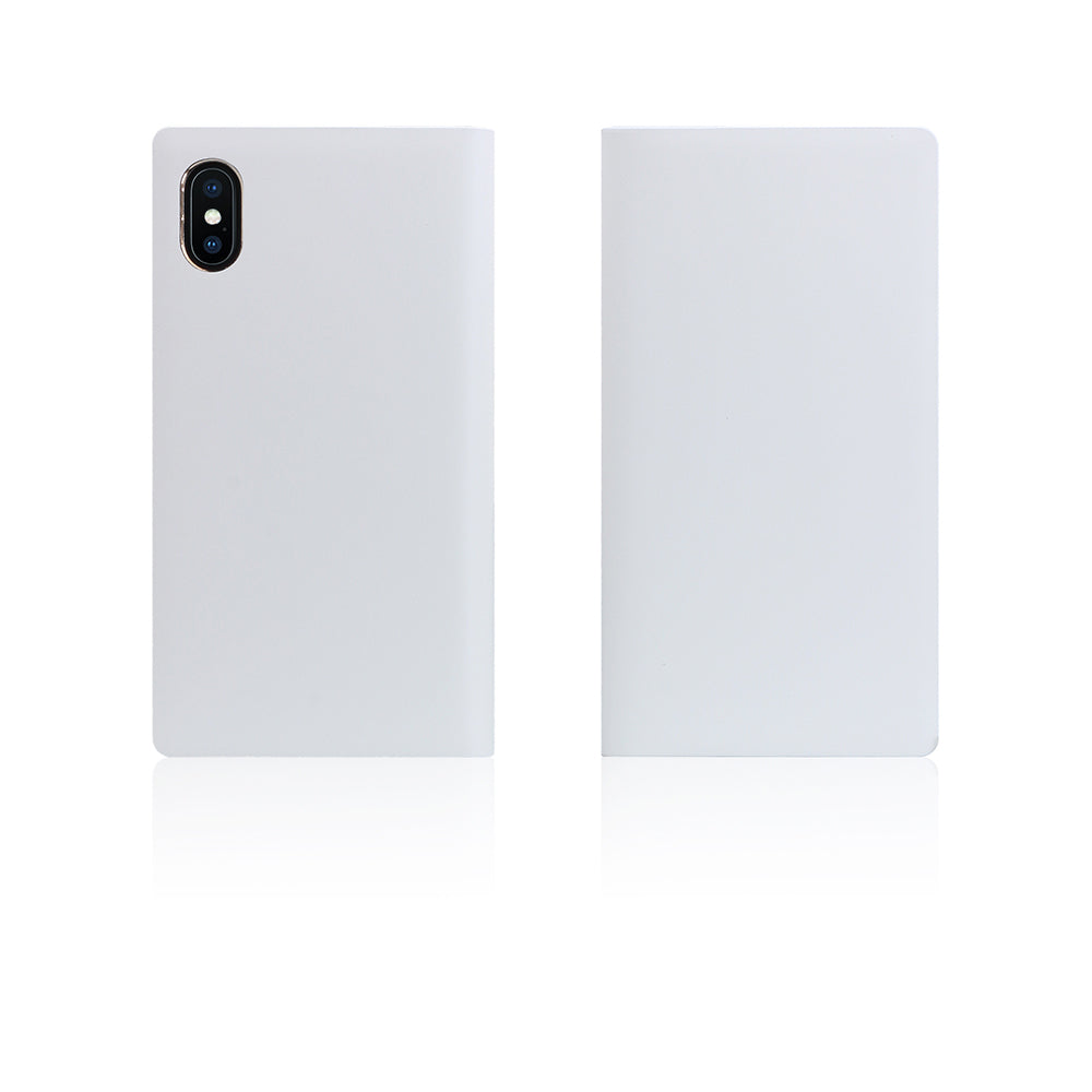 D5 Calf Skin Leather Case for iPhone X / XS White