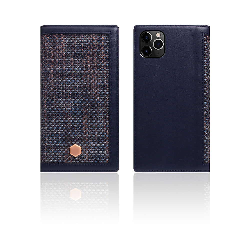 D5 Edition Calf Skin Leather Case for iPhone 11 Pro Max (Navy)