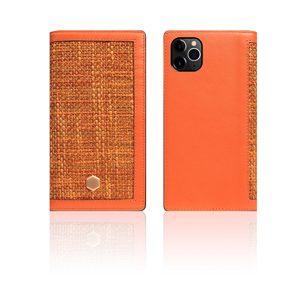 D5 Edition Calf Skin Leather Case for iPhone 11 Pro Max (Orange)