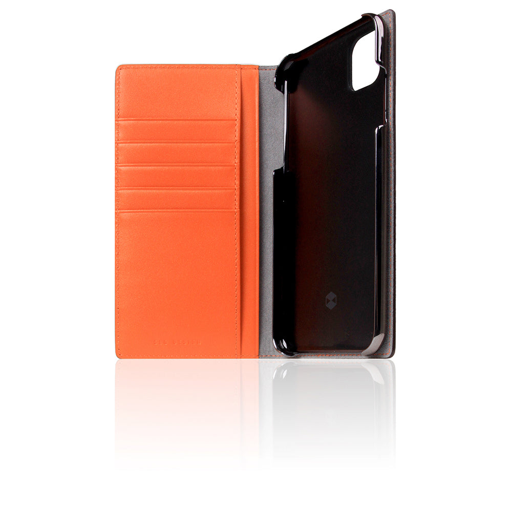 D5 Edition Calf Skin Leather Case for iPhone 11 Pro Max (Orange)