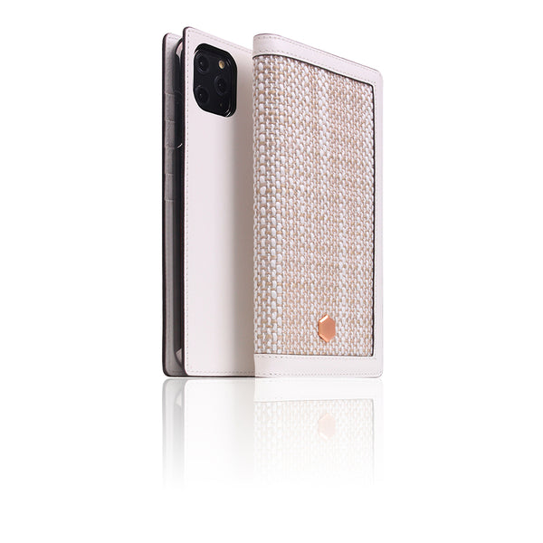D5 Edition Calf Skin Leather Case for iPhone 11 Pro Max (White)