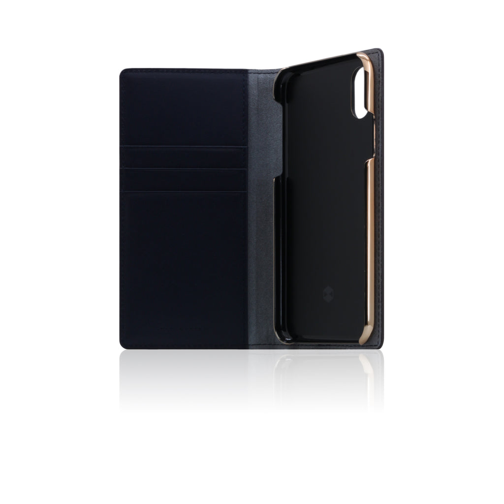 D5 Edition Calf Skin Leather Case for iPhone X/XS (Navy)