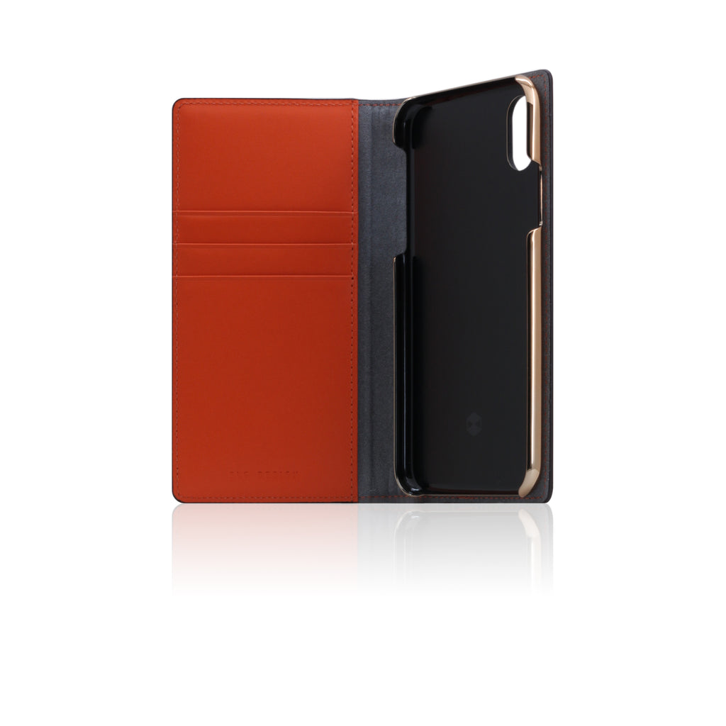 D5 Edition Calf Skin Leather Case for iPhone X/XS (Orange)