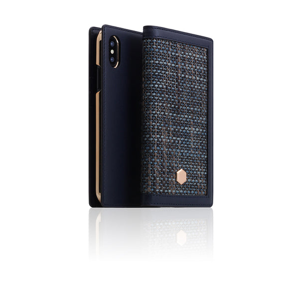 D5 Edition Calf Skin Leather Case for iPhone X/XS (Navy)