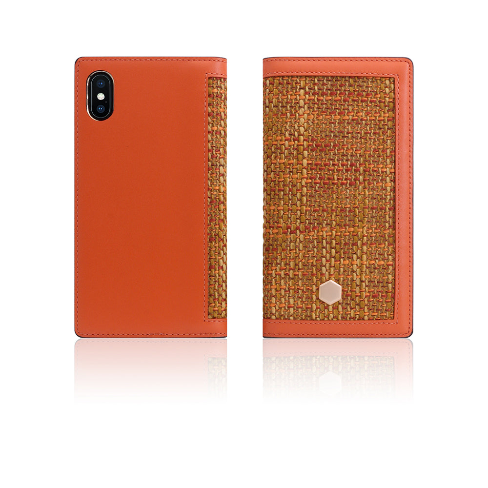 D5 Edition Calf Skin Leather Case for iPhone X/XS (Orange)