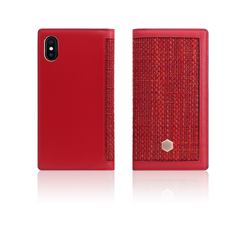 D5 Edition Calf Skin Leather Case for iPhone X/XS (Red)