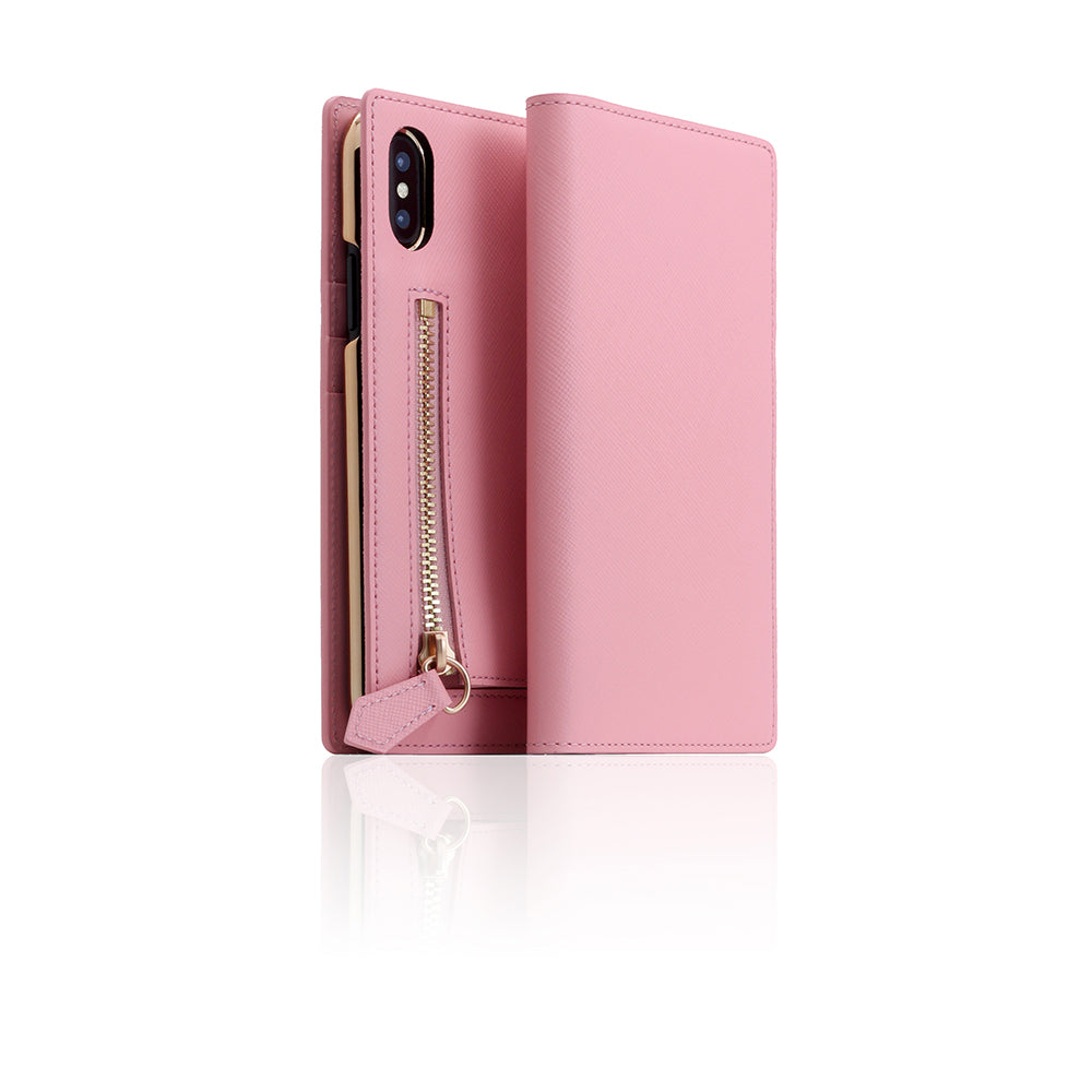 D5 CSL Zipper Case for iPhone X / XS B.Pink