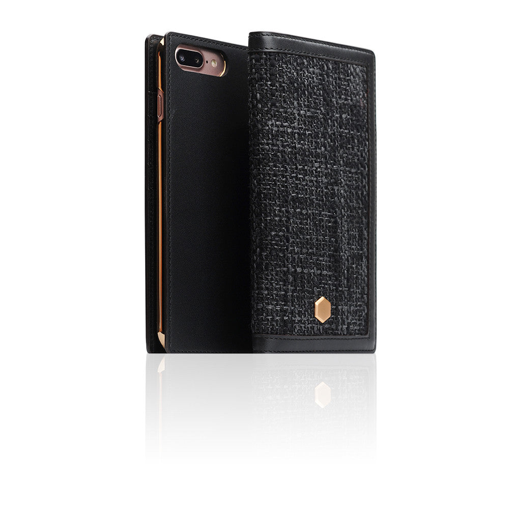 D5 Edition Calf Skin Leather Case for iPhone 8 Plus / 7 Plus (Black)