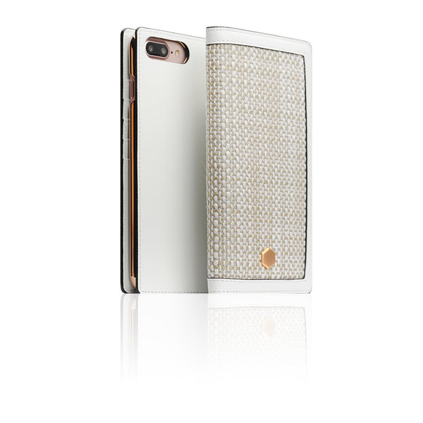 D5 Edition Calf Skin Leather Case for iPhone 8 Plus / 7 Plus (White)