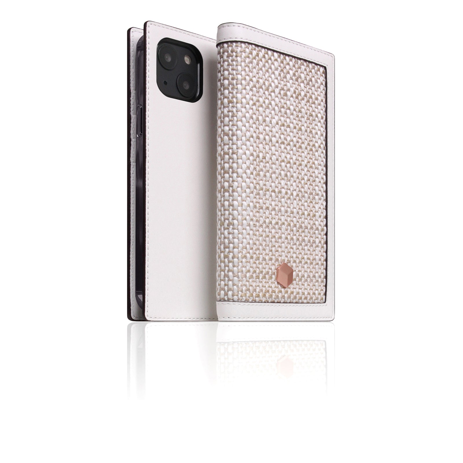 Classic White Louis Vuitton Seamless Pattern iPhone 14 Plus Flip Case