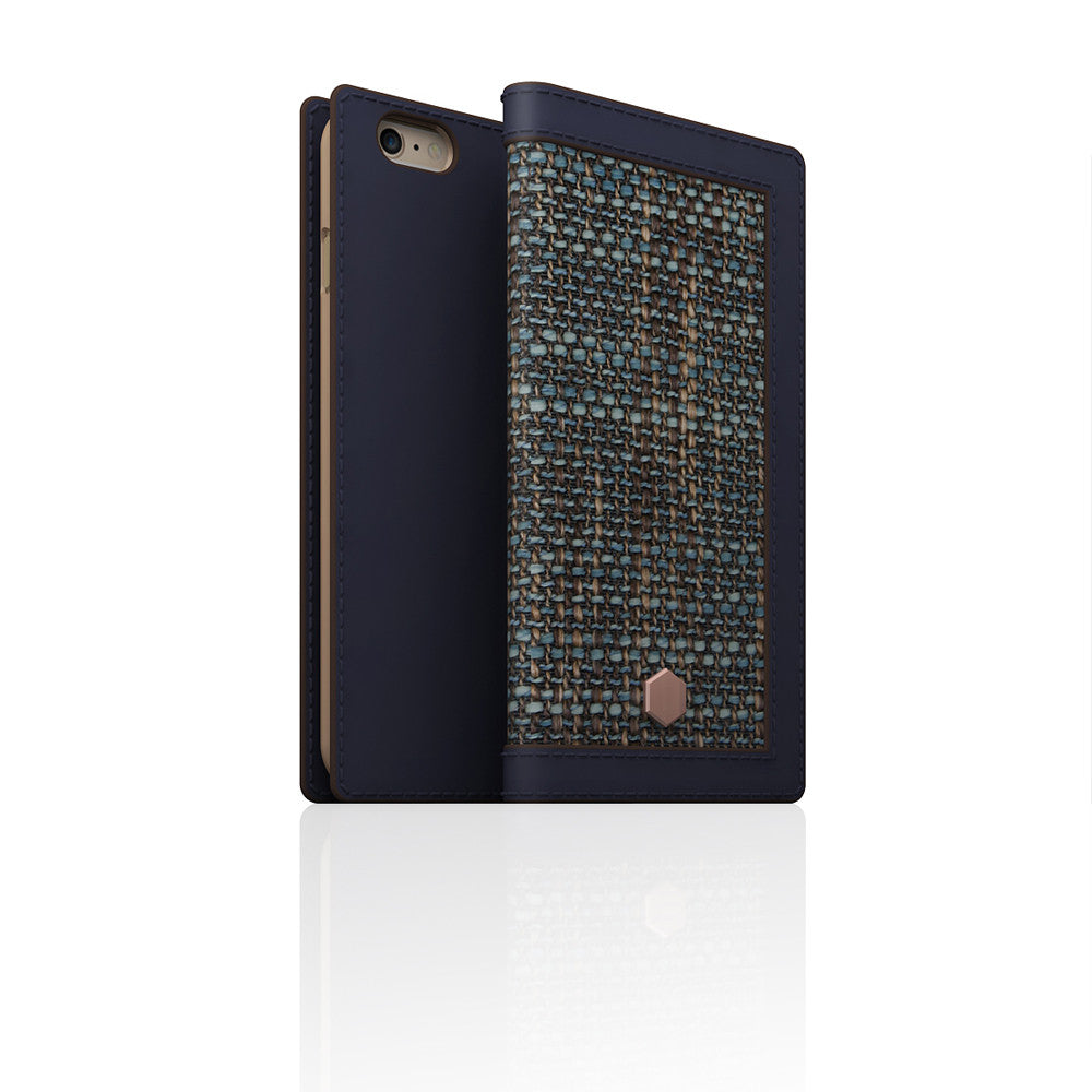 D5 Edition Calf Skin Leather Case for iPhone 6 Plus / 6S Plus (Navy)