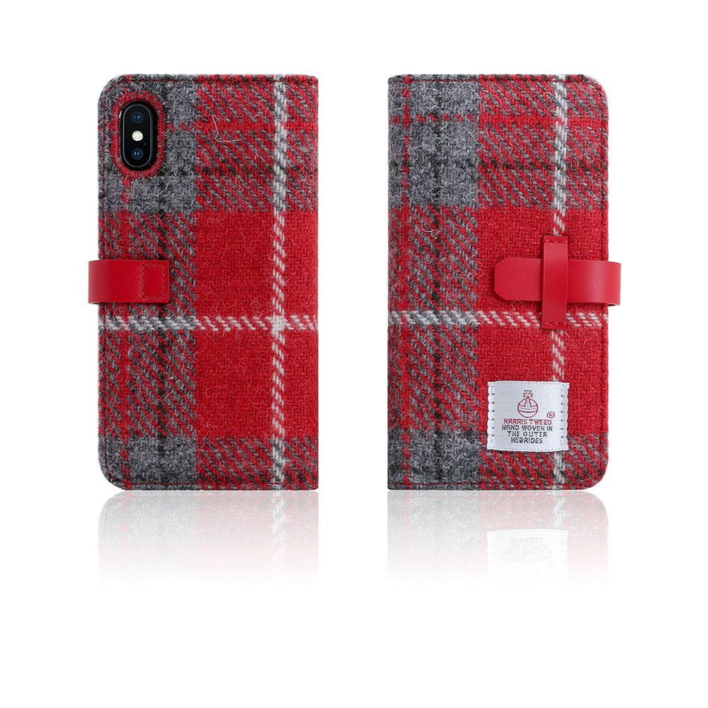 D5 Special Edition X Harris Tweed Case for iPhone X / XS G.Red