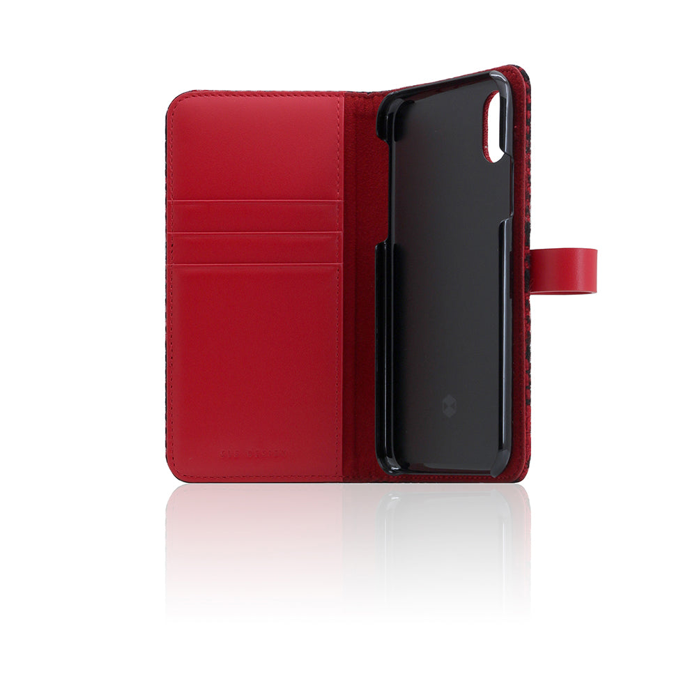 D5 Special Edition X Harris Tweed Case for iPhone X / XS B.Red