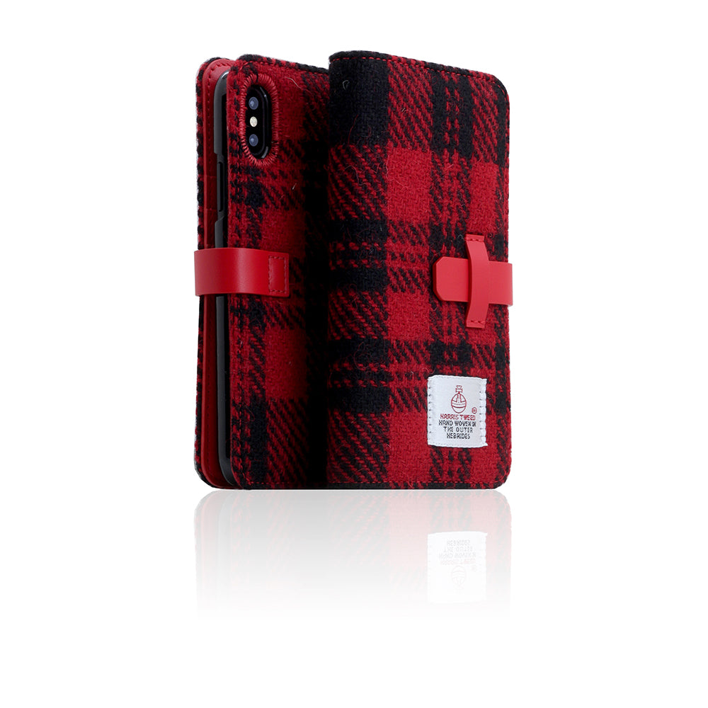 D5 Special Edition X Harris Tweed Case for iPhone X / XS B.Red