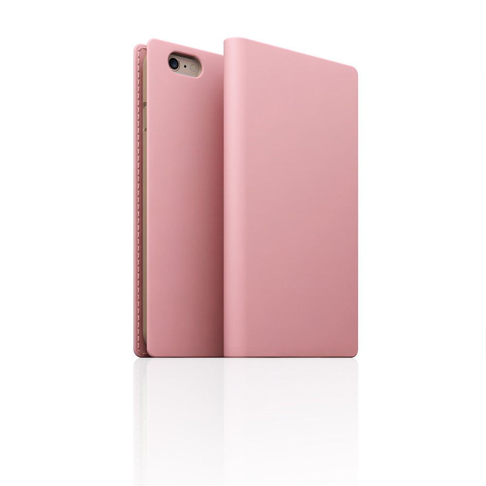 D5 Calf Skin Leather Case for iPhone 6 / 6s Baby Pink