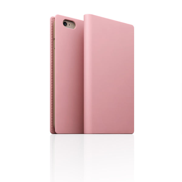 D5 Calf Skin Leather Case for iPhone 6 / 6s Plus Baby Pink