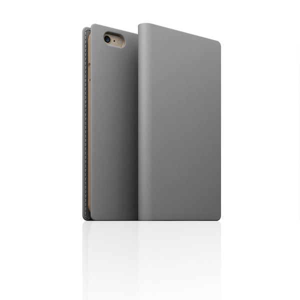 D5 Calf Skin Leather Case for iPhone 6 / 6s Plus Gray