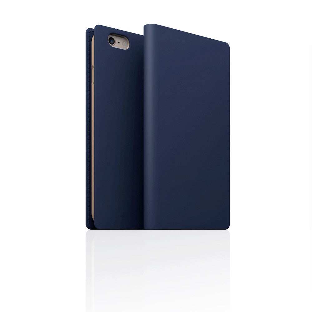 D5 Calf Skin Leather Case for iPhone 6 / 6s Plus Navy