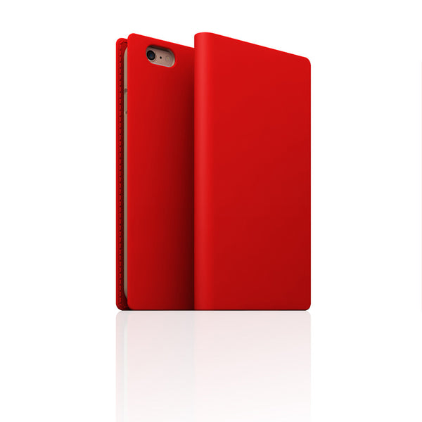 D5 Calf Skin Leather Case for iPhone 6 / 6s Red