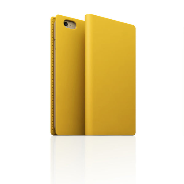 D5 Calf Skin Leather Case for iPhone 6 / 6s Yellow