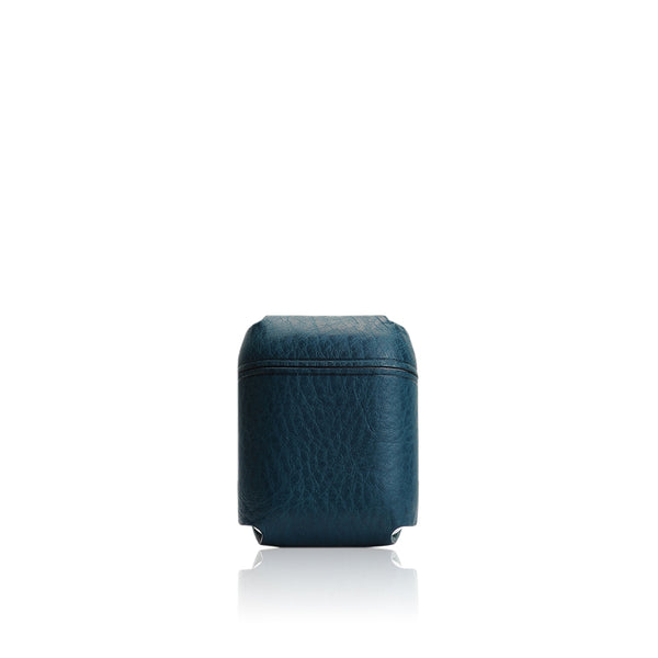 D6 Italian Minerva Box Leather AirPods Pouch Blue