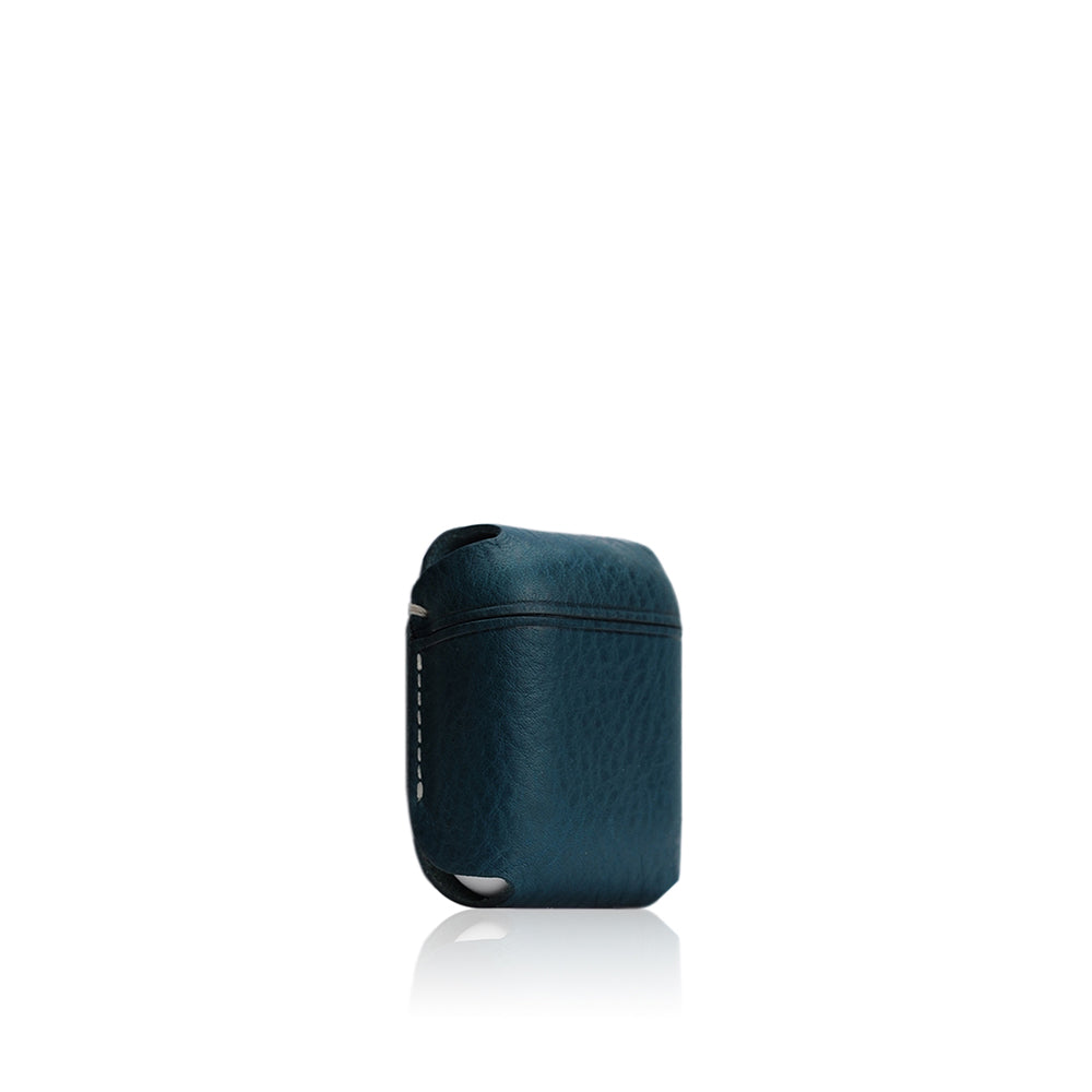 D6 Italian Minerva Box Leather AirPods Pouch Blue