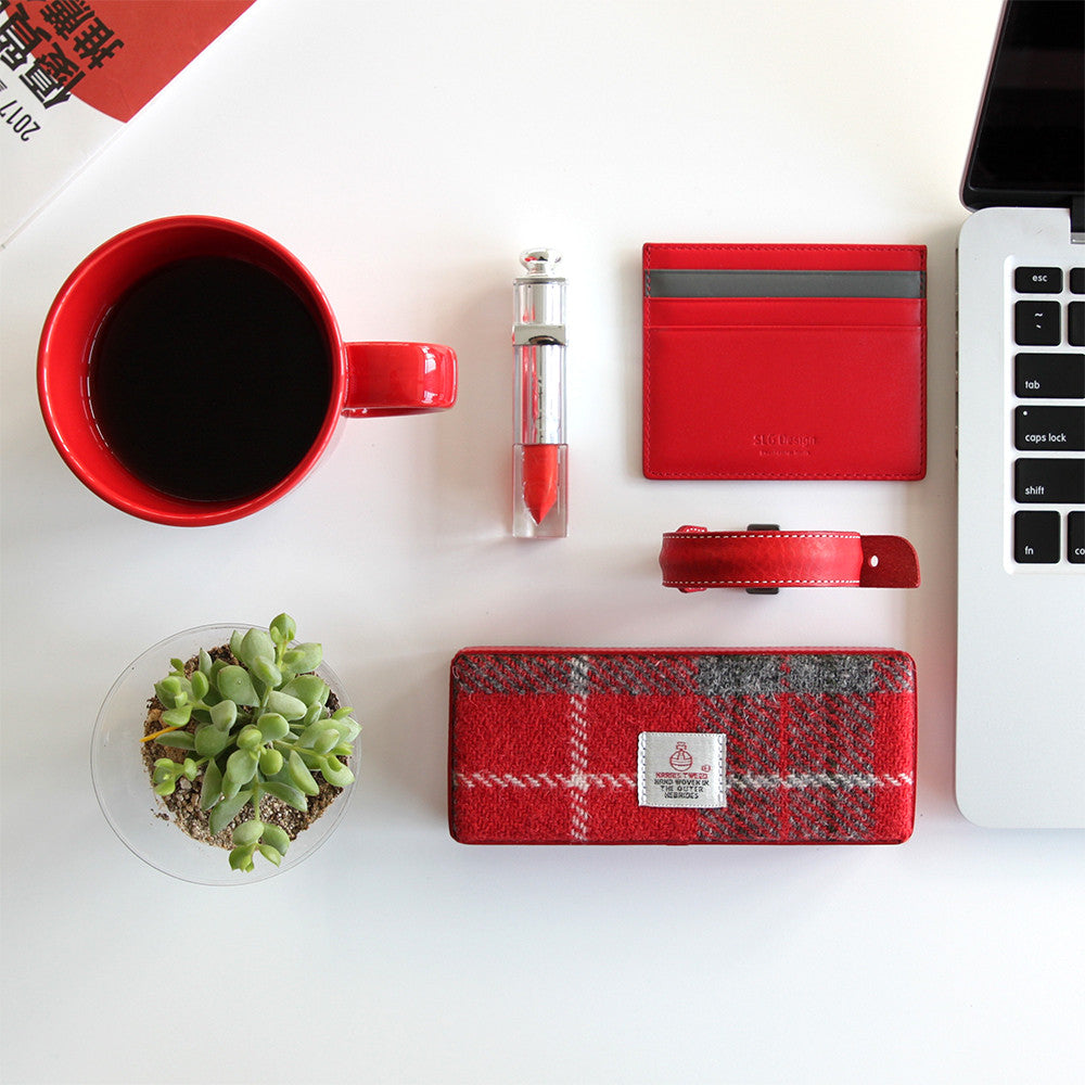 D6 Italian Minerva Box Leather Bracelet Cable Blue