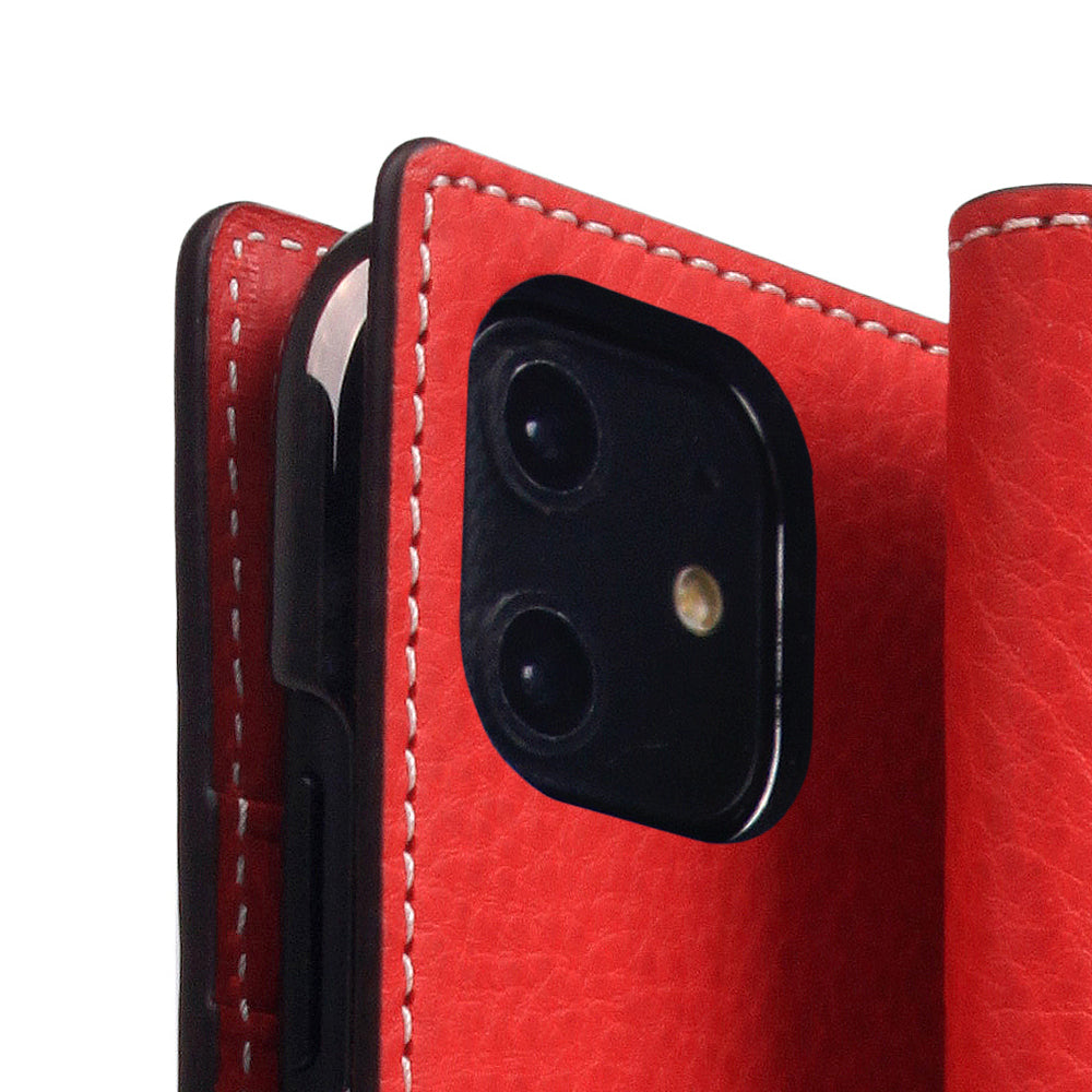 D6 Italian Minerva Box Leather Case for iPhone 11 Red
