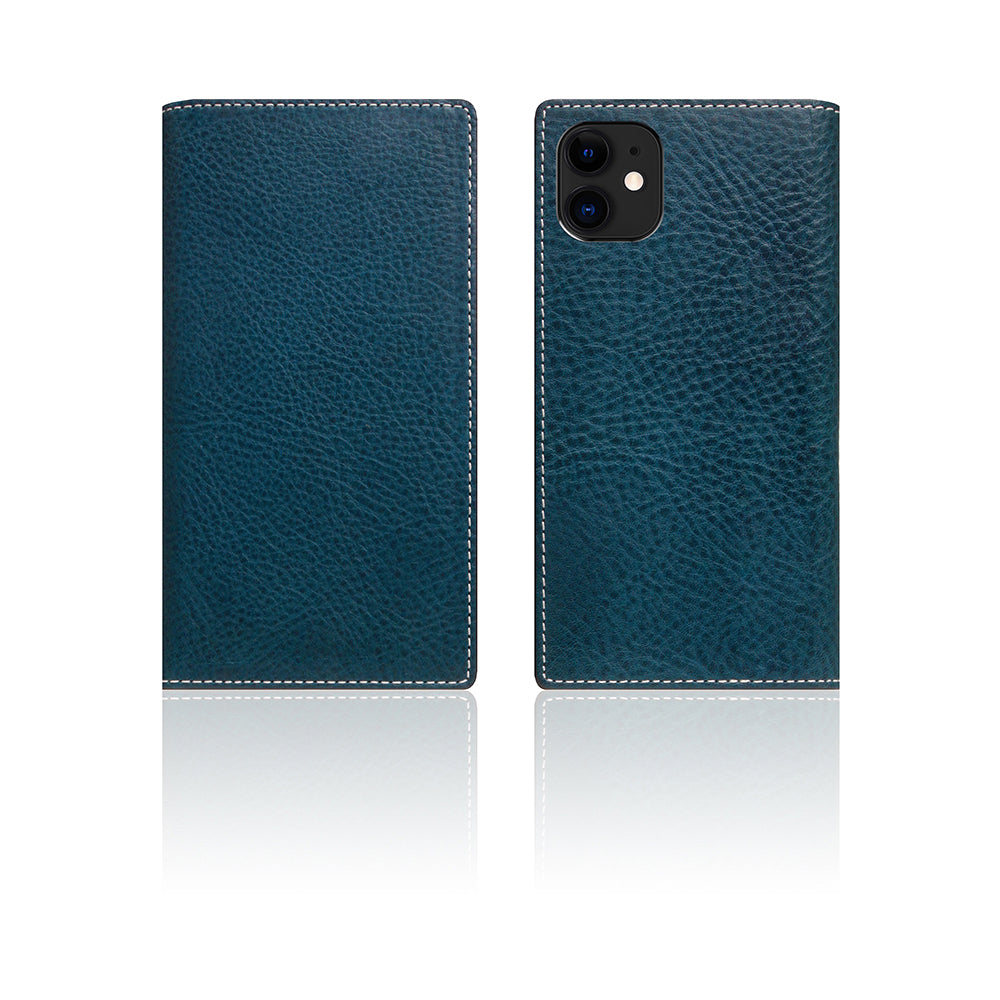 D6 Italian Minerva Box Leather Case for iPhone 11 Blue