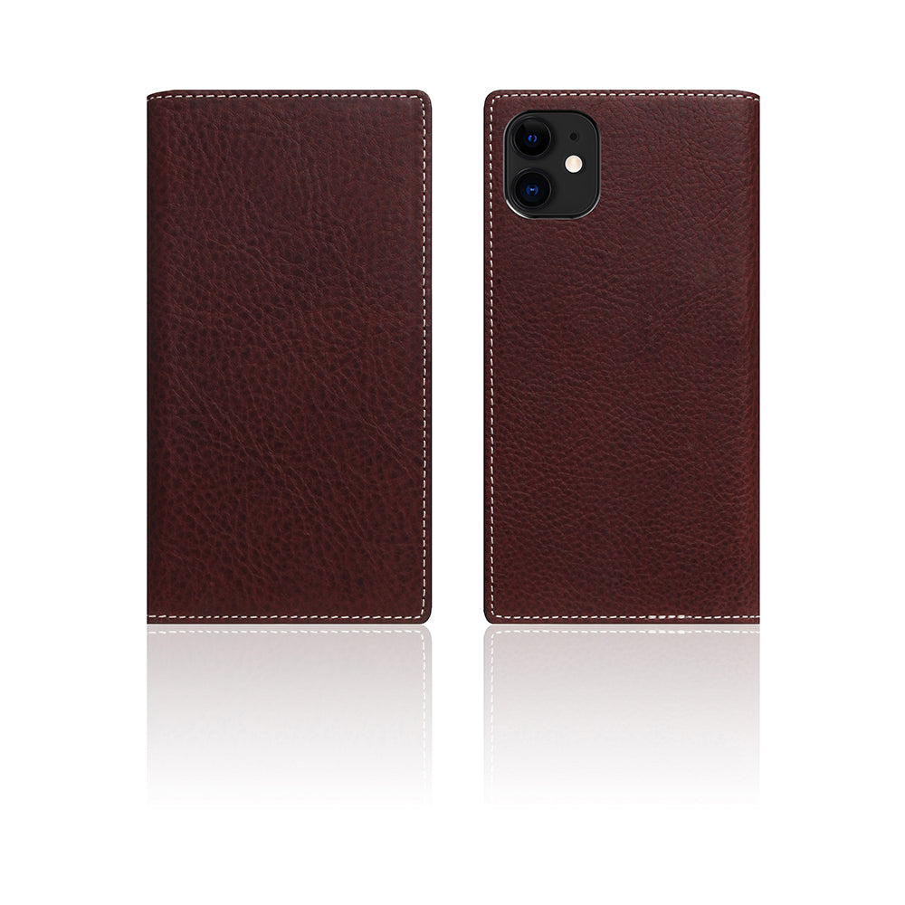 D6 Italian Minerva Box Leather Case for iPhone 11 Brown