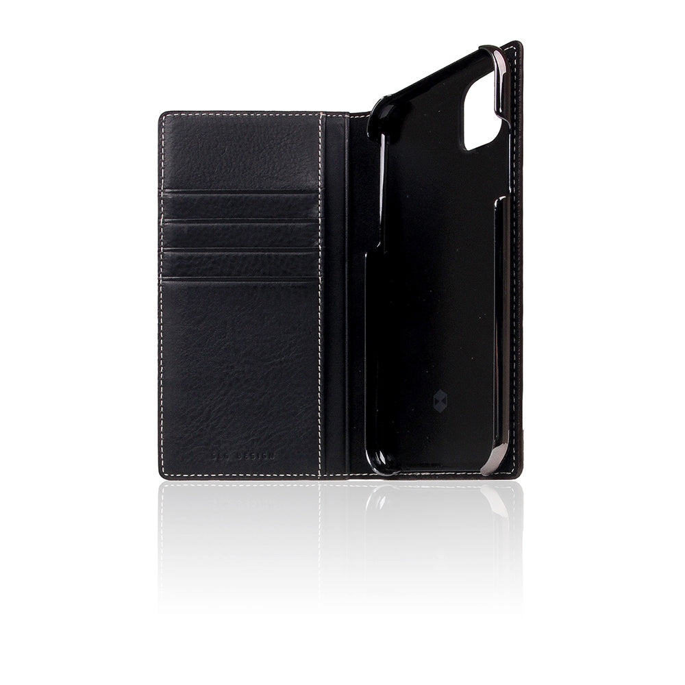 D6 Italian Minerva Box Leather Case for iPhone 11 Black