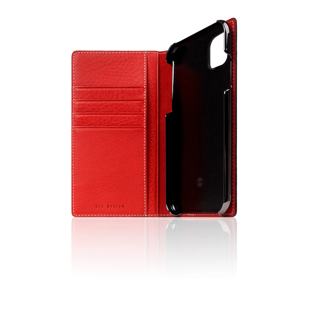 D6 Italian Minerva Box Leather Case for iPhone 11 Red