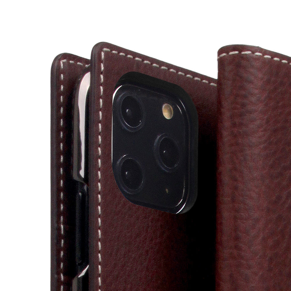 D6 Italian Minerva Box Leather Case for iPhone 11 Pro Brown
