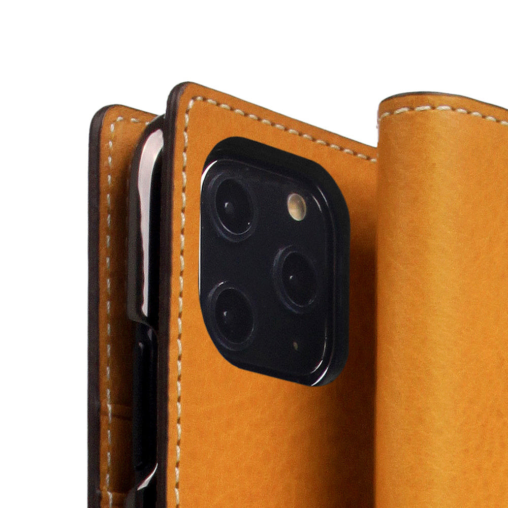 D6 Italian Minerva Box Leather Case for iPhone 11 Pro Tan