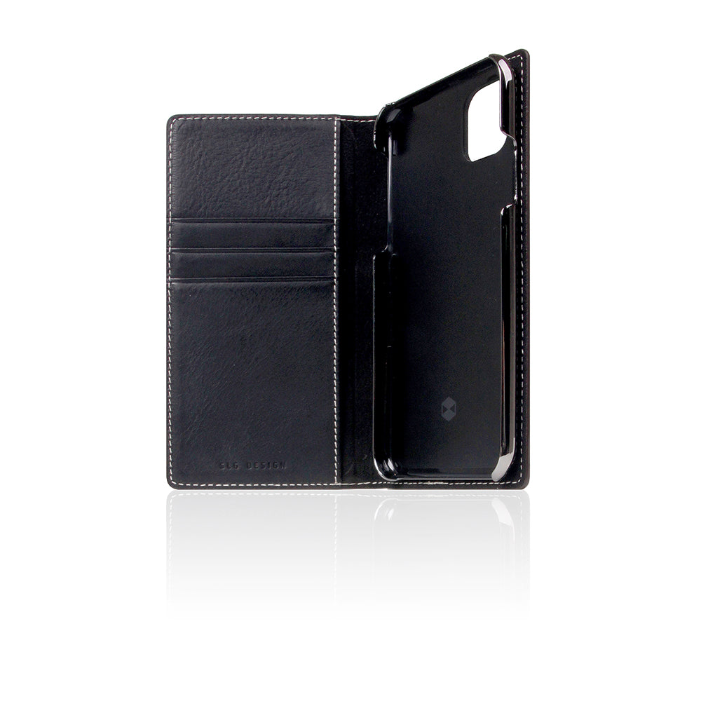 D6 Italian Minerva Box Leather Case for iPhone 11 Pro Black
