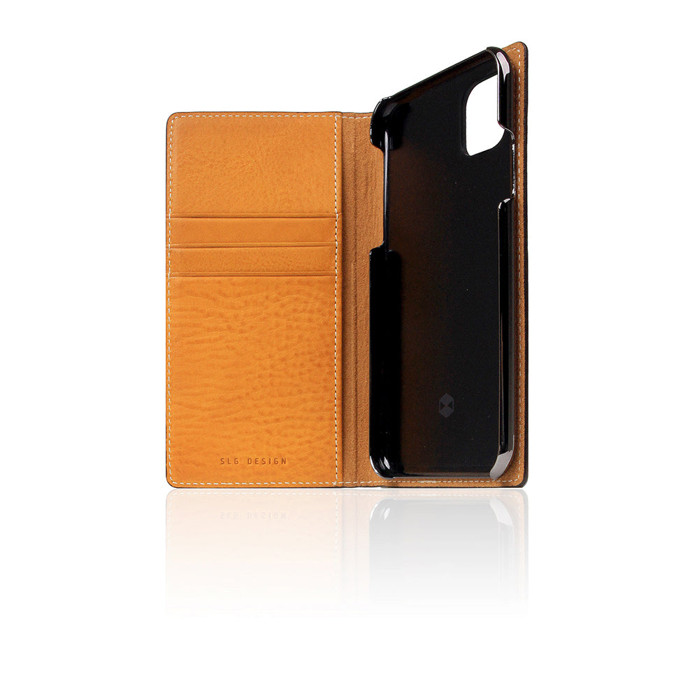 D6 Italian Minerva Box Leather Case for iPhone 11 Pro Tan