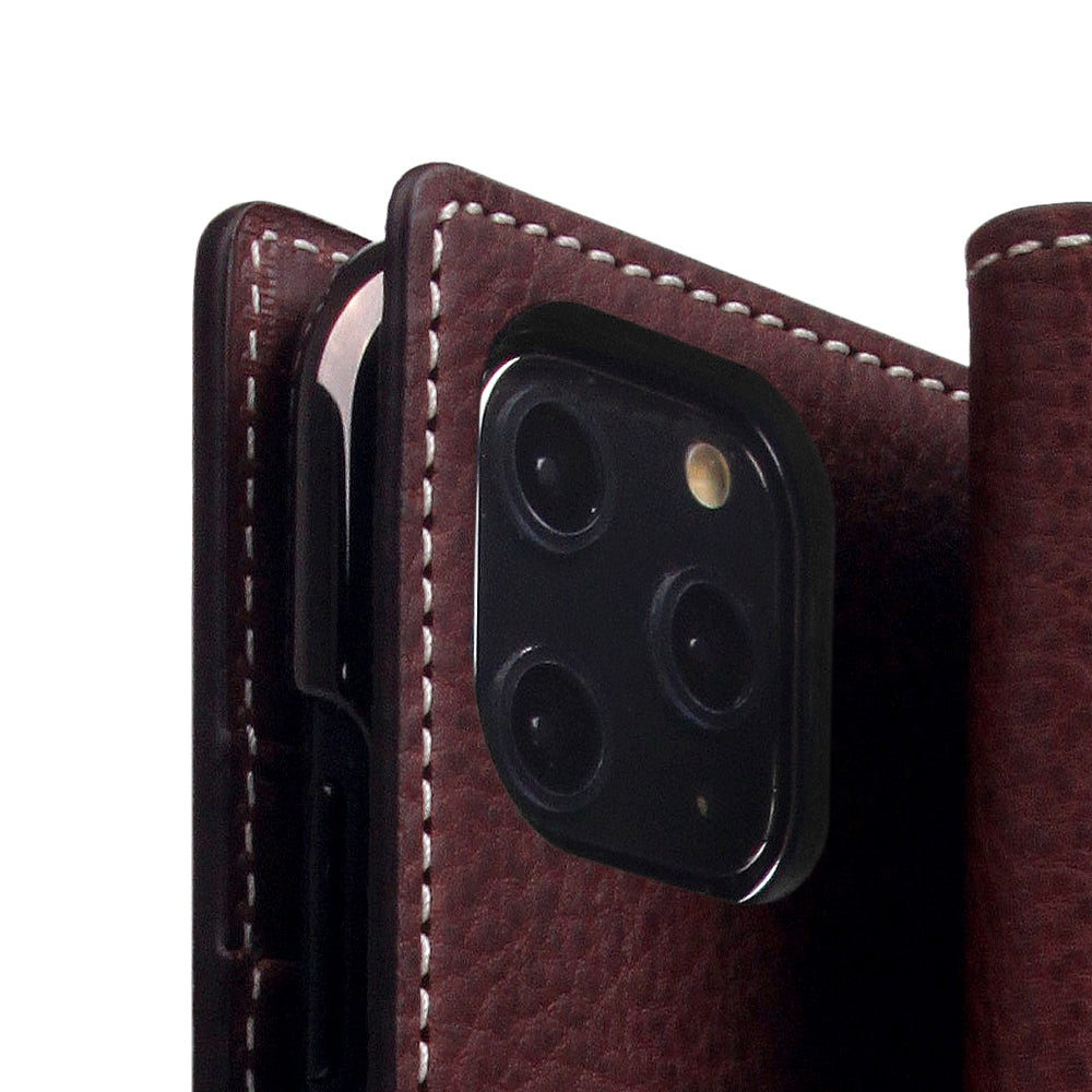 D6 Italian Minerva Box Leather Case for iPhone 11 Pro Max Brown