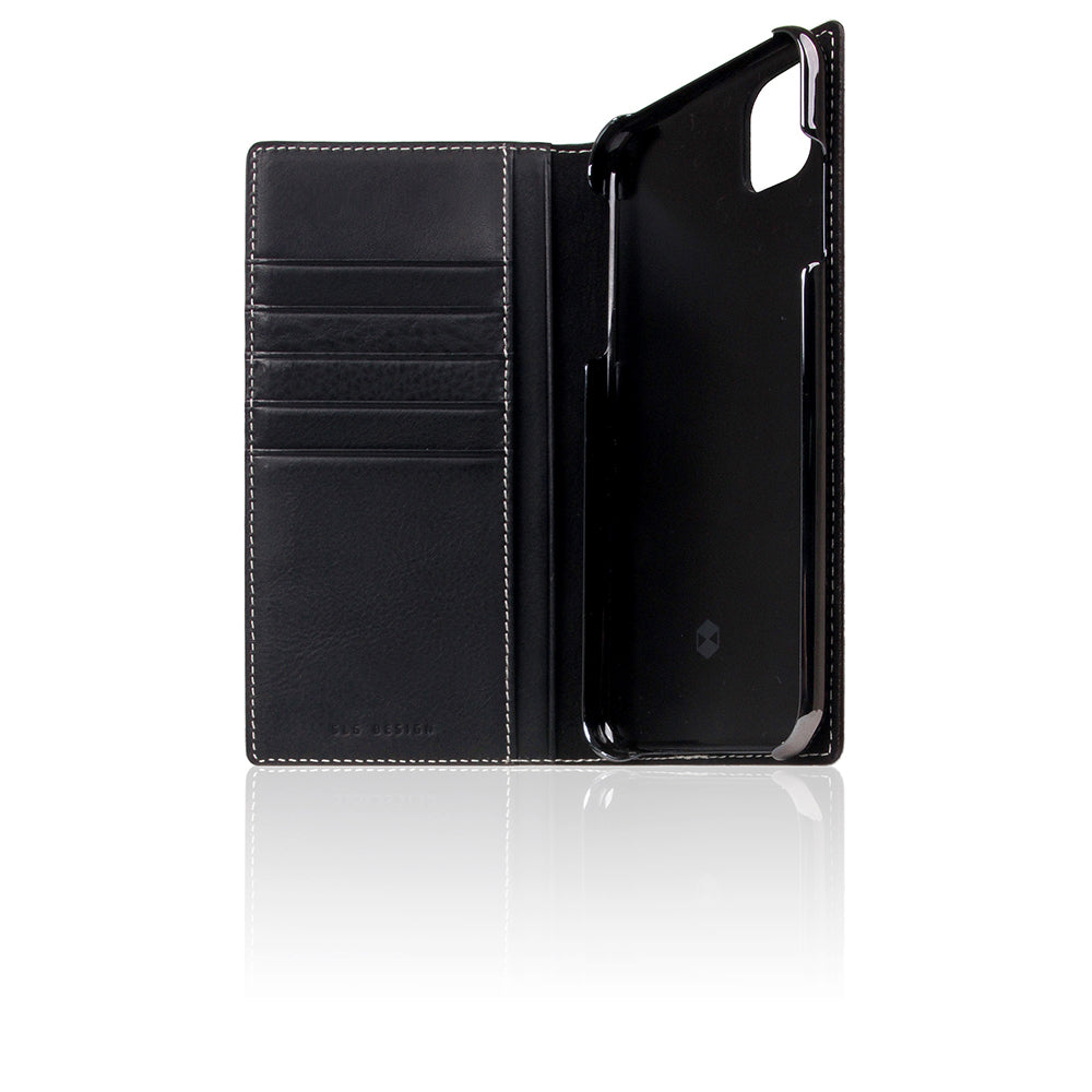 D6 Italian Minerva Box Leather Case for iPhone 11 Pro Max Black