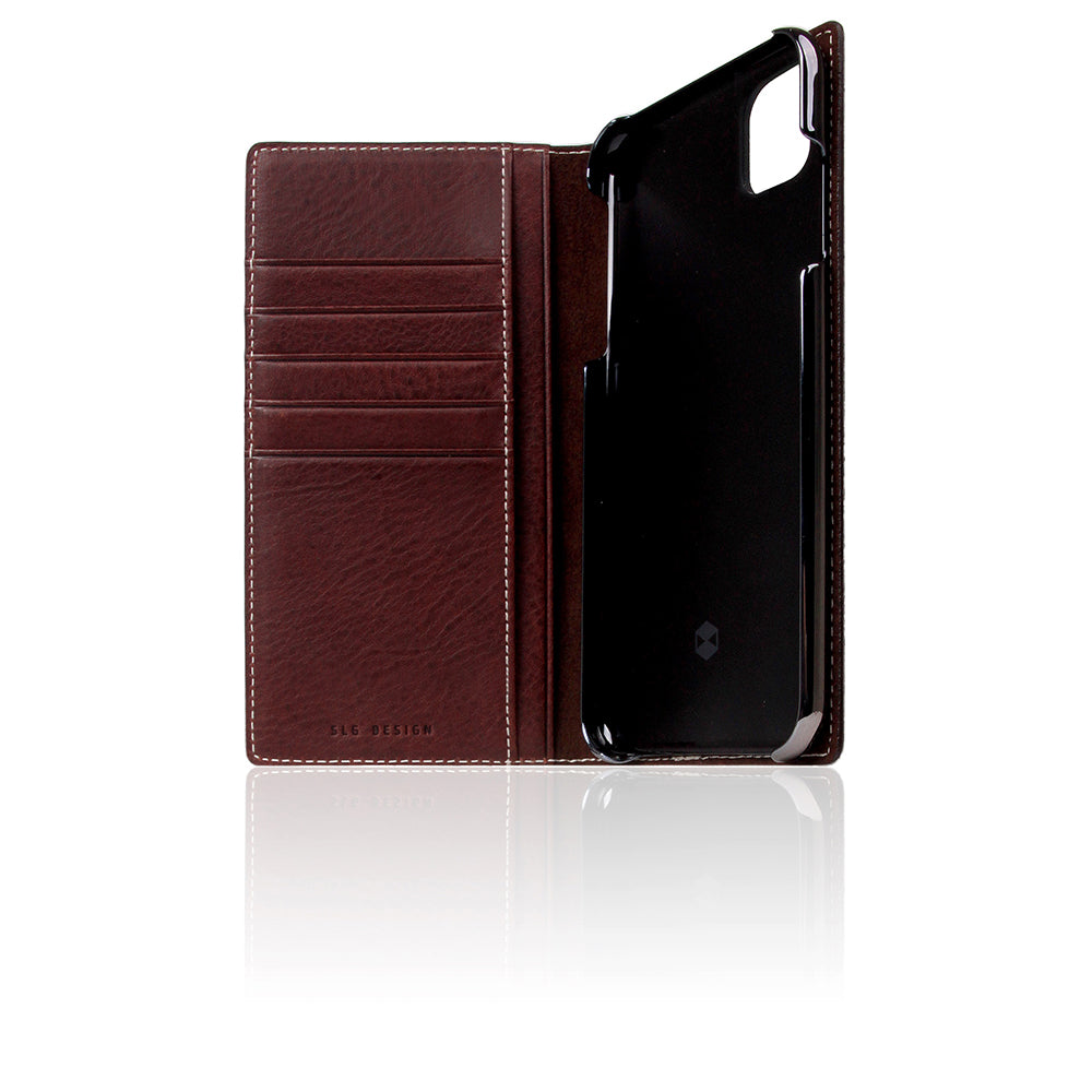 D6 Italian Minerva Box Leather Case for iPhone 11 Pro Max Brown