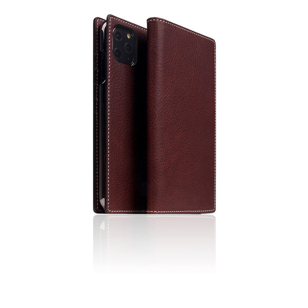 D6 Italian Minerva Box Leather Case for iPhone 11 Pro Max Brown