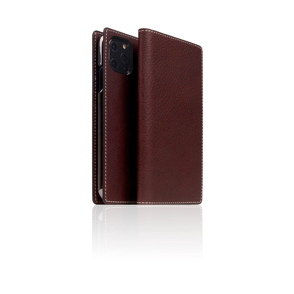 D6 Italian Minerva Box Leather Case for iPhone 11 Pro Brown