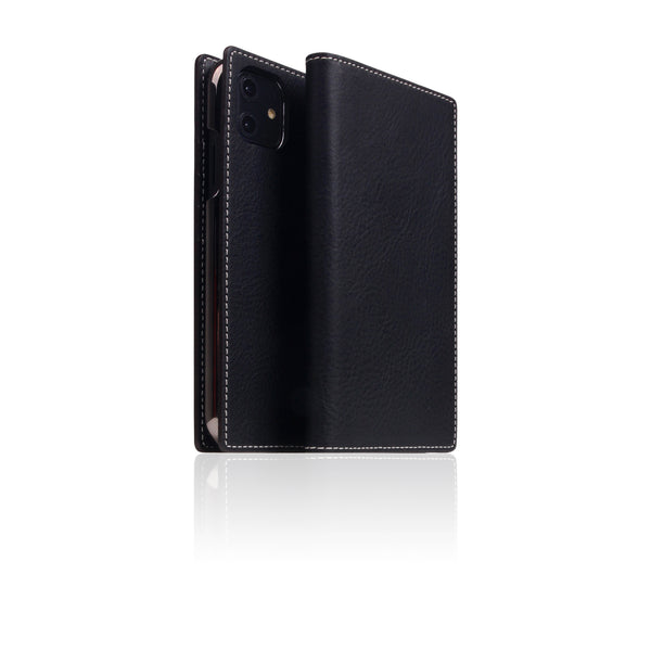 D6 Italian Minerva Box Leather Case for iPhone 11 Black